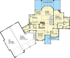 Sometimes, given the size or shape of the lot the home plans with detached garages address various storage needs as well as other uses for the building, such as workshop and office space. Dream Home Plan With Rv Garage 9535rw Architectural Designs House Plans