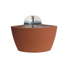 Algreen Hampton 35 Gal No Dig Pond Kit With Light In Terra Cotta 36012 The Home Depot