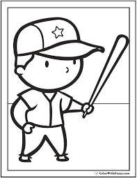 Uncle sam usa hat coloring page; Baseball Coloring Pages Pitcher And Batter Sports Coloring Pages