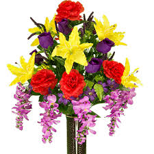 Maybe you would like to learn more about one of these? Large Silk Cemetery Arrangement Grant Memorials