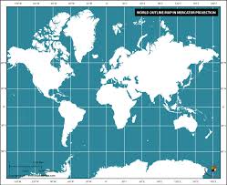 Maybe you would like to learn more about one of these? World Outline Map In Mercator Projection Dark Background