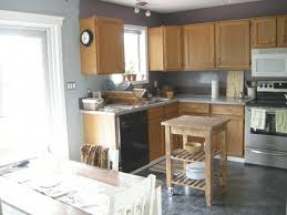 Blue Gray Kitchen Walls Kitchen Wall Colors With Oak Cabinets Intended For Blue Kitchen With Oak Cabine Grey Kitchen Colors Kitchen Paint Kitchen Wall Colors