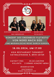 KONZERT DES ENSEMBLES FLUTASTIC VON NORD NACH SÜD