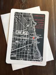 Ericksondesign Chicago Map Save The Date Chicago Wedding Map Invitation Chicago Custom Wedding Invite Map Wedding Invitation Map Invitation Wedding Saving