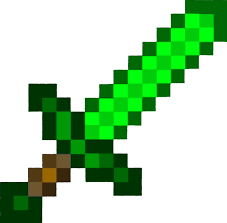 Green Sword 1 Minecraft Sword Minecraft Beads Minecraft Crafts