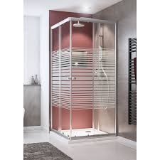 Duschkabine dusche 80×80 eckeinstieg duschabtrennung glas (esg) schulte. Schulte Eckeinstieg 4 Teilig Sunny Querstreifen 80 Cm 90 Cm X 180 Cm Silber Kaufen Bei Obi