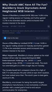 And in 2017, blackberry started trading on the new york stock exchange (nyse), closing on its first day at $11.39. They Keep Trying To Distract Us With Blackberry Saying It S The Next Best Thing And The New Squeeze Dont Listen To Them It S A Distraction To Make Us Move Over To Bb
