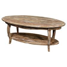 48 Oval Coffee Table Driftwood Rust Alaterre Furniture Reclaimed Coffee Table Coffee Table Oval Coffee Tables