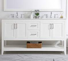 All exterior sides are polished for a luxurious look. Belleair 60 Double Sink Vanity Pottery Barn