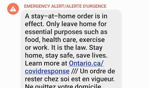 Limited stay at home order. Province Issues Emergency Alert About Stay At Home Order Kitchener News