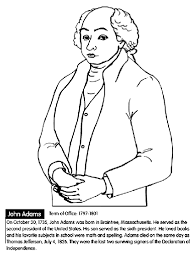 John quincy adams coloring page: U S President John Adams Coloring Page Crayola Com