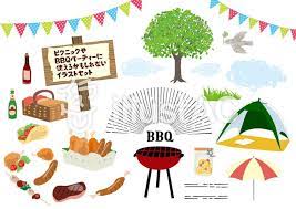 無料素材 ピクニックに使えるかもしれないイラスト ピクニック バーベキュー レジャー フリー素材 freevector フリーイラスト バーベキュー イラスト ピクニック イラスト イラスト