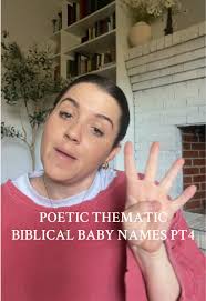 Pt 4 of my thematic poetic biblical baby names! These actually are some of  the top ones