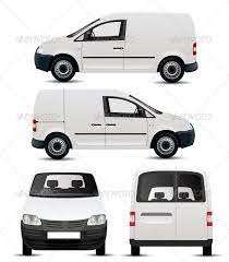 White Commercial Vehicle Mockup Commercial Vehicle Van Mini Van
