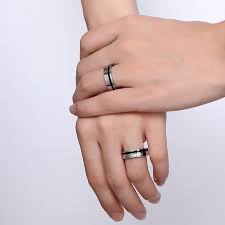 Black Wedding Bands Ring For Women Men Trendy Alliance Finger Rings Jewelry Jewelry Beautiful Jewelry Ring Wedding Ring Bands