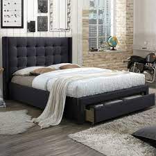 Atlanta Queen Bed Mattress Colour Dark Grey Temple Webster In 2021 Queen Bed Mattress Bed Mattress Bed