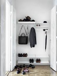 This shelf design is best suited for the minimalists. 17 Design Ideas For Small Hallways Hallway Shelving Small Hallways Hallway Storage
