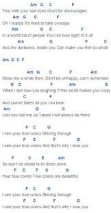 You Call Me Out Upon The Waters Lyrics And Chords True Colors Chords Capo 4 Anna Kendrick Justin Timberlake Trolls Ukulele Chords Songs Ukulele Songs Ukulele Chords