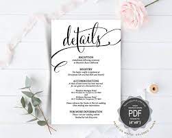 This Item Is Unavailable Etsy Wedding Details Card Wedding Invitation Inserts Wedding Invitation Cards