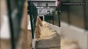 This bad weather caused significant flooding between the source bend and the raidillon, resulting in a flooded circuit. Paddock F1 Circuit De Spa Francorchamps Flood