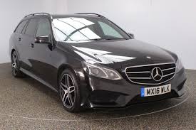 2016 Black Mercedes Benz E Class Estate 2 1 E220 Bluetec Amg Night Edition 5dr Auto Sat Nav Heated Leather Seats 1 Black Mercedes Benz Cars For Sale Stockport