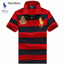 Black And Red Ralph Lauren Polo Shirt Ralph Lauren Men Rl Country Riders Jockey Club Stripe Polo Red Black Mens Outfits Ralph Lauren Men Mens Polo Shirts