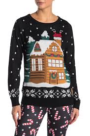 Tipsy Elves Light Up House Christmas Sweater Hautelook
