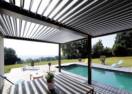 Louvered roofs, automated pergolas, and awnings by sundance lr. Waterproof Louver Roof System Kits Outdoor Gazebo Garden Bio Climatic Aluminium Pergola Tent Truss Stage