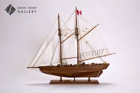 Blue Nose 1921 Ship Model Etsy Model Ships Wooden Ship Models Wooden Ship