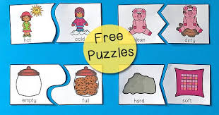 Your preschooler is now undergoing a lot of physical development, and soon enough will be able to independently climb, walk and run. Opposites Puzzles For Preschool Totschooling Toddler Preschool Kindergarten Educational Printables