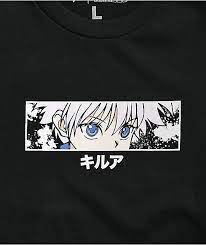 Killua black and white shirt. Hypland X Hunter X Hunter Killua Eye Black Long Sleeve T Shirt Zumiez