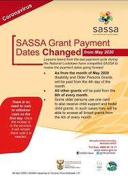Maybe you would like to learn more about one of these? Sassa Changes Grant Payout Dates