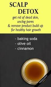 Scalp Detox 1 Tsp Baking Soda 2 Tbsp Olive Oil 1 4 Tsp Cinnamon Baking Soda Shampoo Scalp Detox Baking Soda Shampoo Recipe