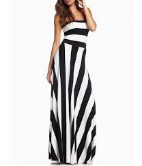 Elan Stripe Convertible Strapless Maxi Dress Dillard S Black White Maxi Dress Spring Maxi Dress Maxi Knit Dress