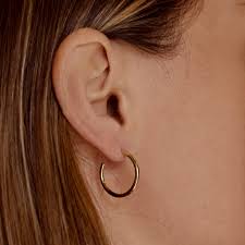 Medium Thick Gold Hoop Earrings 2025