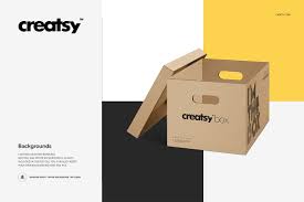 Moving Box Mockup Set Box Mockup Moving Boxes Creative Market
