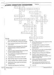 book basic atomic structure worksheet answer key chart holt biology: Chapter 5 Crossword Atomic Structure