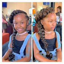 Leah Onae On Instagram Mini Butterfly Braid S W I P E For More Book This Look For You Braids For Black Kids Cute Weave Hairstyles Kids Hairstyles