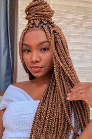 Rose gold is everywhere in the wedding world right now. Box Braid Styling Ideas For Most Exquisite Tastes Glaminati Com