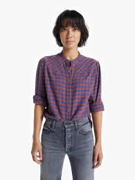 It just so happened that this facilitates a better ride by moving some of your interface away from your phone and onto a jacket. Xirena Cotton Lainey Shirt Clementine Navy In Blue Lyst