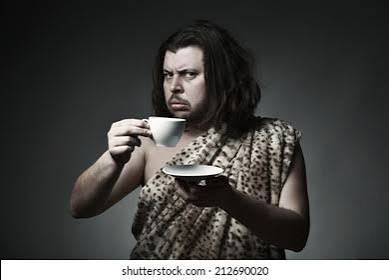 Savage Man Skin Beast Drink Tea Stock Photo 212690020 | Shutterstock