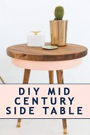 I was inspired by the crate & barrel entu side table for this diy. Diy Mid Century Side Table Sugar Cloth Decor