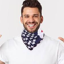 Patriotic Headband Scarf American Flag Bandana