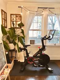 My Peloton Living Room Setup Living Room Setup Workout Room Home Bike Room