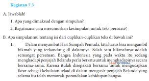 Jawaban Bahasa Indonesia Kelas 8 Kegiatan 7 3 Hal 183 184 Apa Yang Dimaksud Dengan Simpulan Jagotutorial