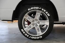 For superior traction, nascar tires use slick treads to maximize surface area contact with the track. Goodyear White Tire Letters Tire Lettering Kit