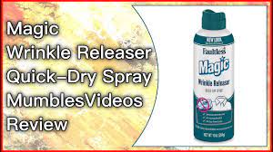 No More Ironing Needed Faultless Magic Wrinkle Releaser Quick Dry Spray Review Mumblesvideos Youtube