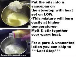 homemade body lotion recipe you
