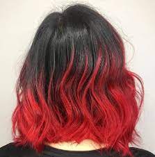So, now you know to go to a haircare store and pick the box of dye with the color you like best on it. How To Style Black Hair With Red Tips 6 Amazing Ideas Wetellyouhow Red Hair Tips Dip Dye Hair Red Ombre Hair
