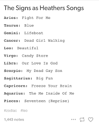 I Prefer Meant To Be Yours But Veronica In Big Fun Is Definitely Speaking To Me On An Emotional Level Rachelle Heathers The Musical Musicals Zodiac Signs